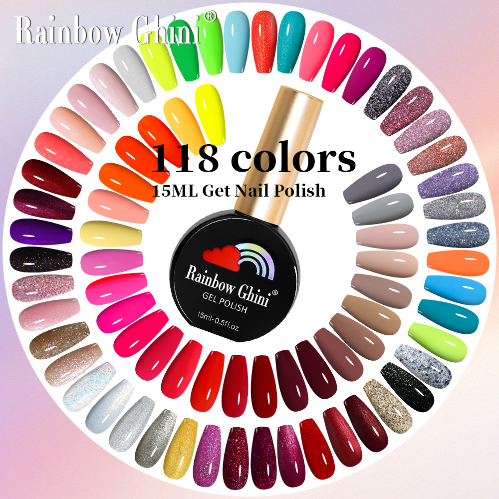 Nail Art Rainbow - RG 15ml HEMA TPO FREE Glitter