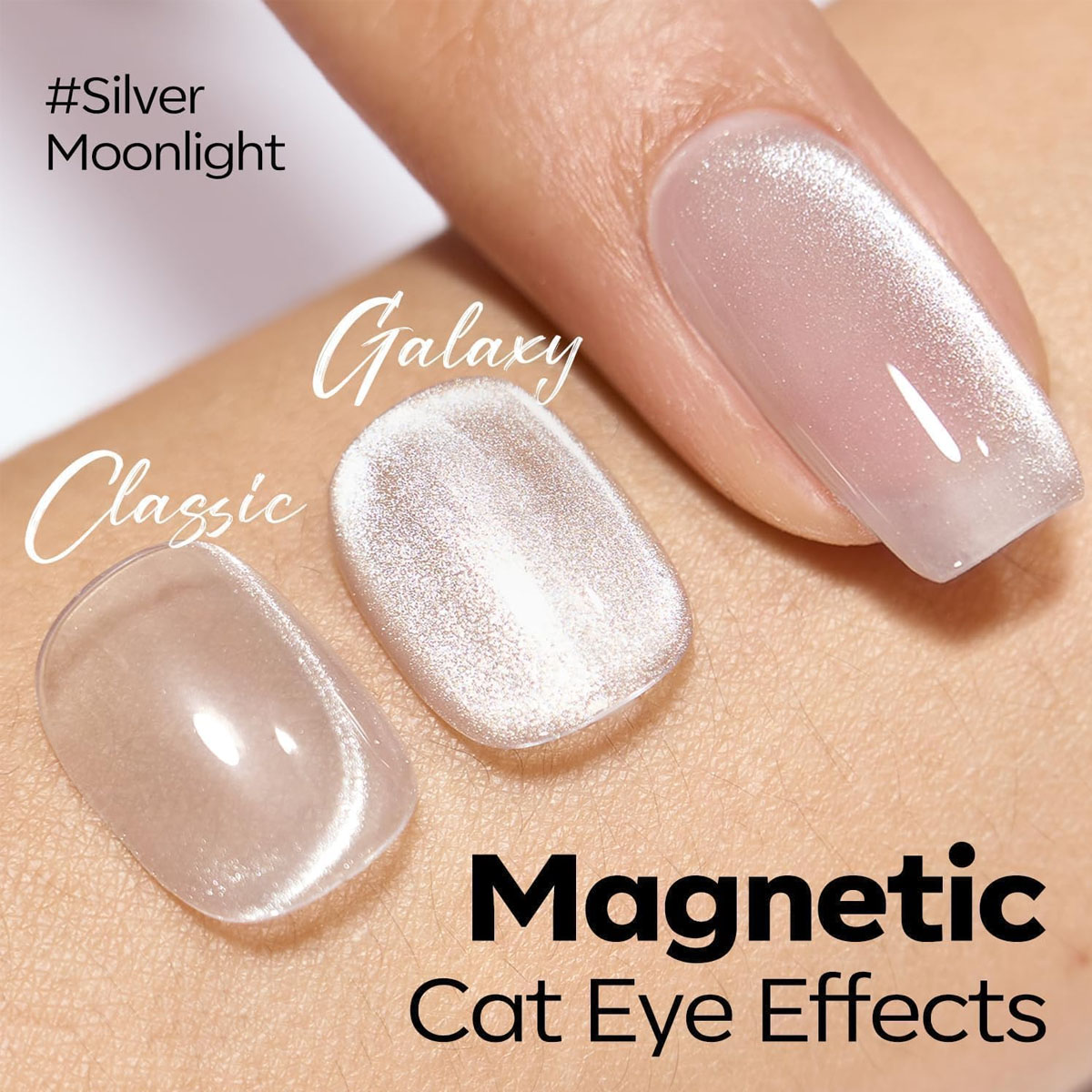 Mpow 1/2pcs 10ml Pink Cat Eye  - огляд і ціна Nail Art Cat Eye Pink