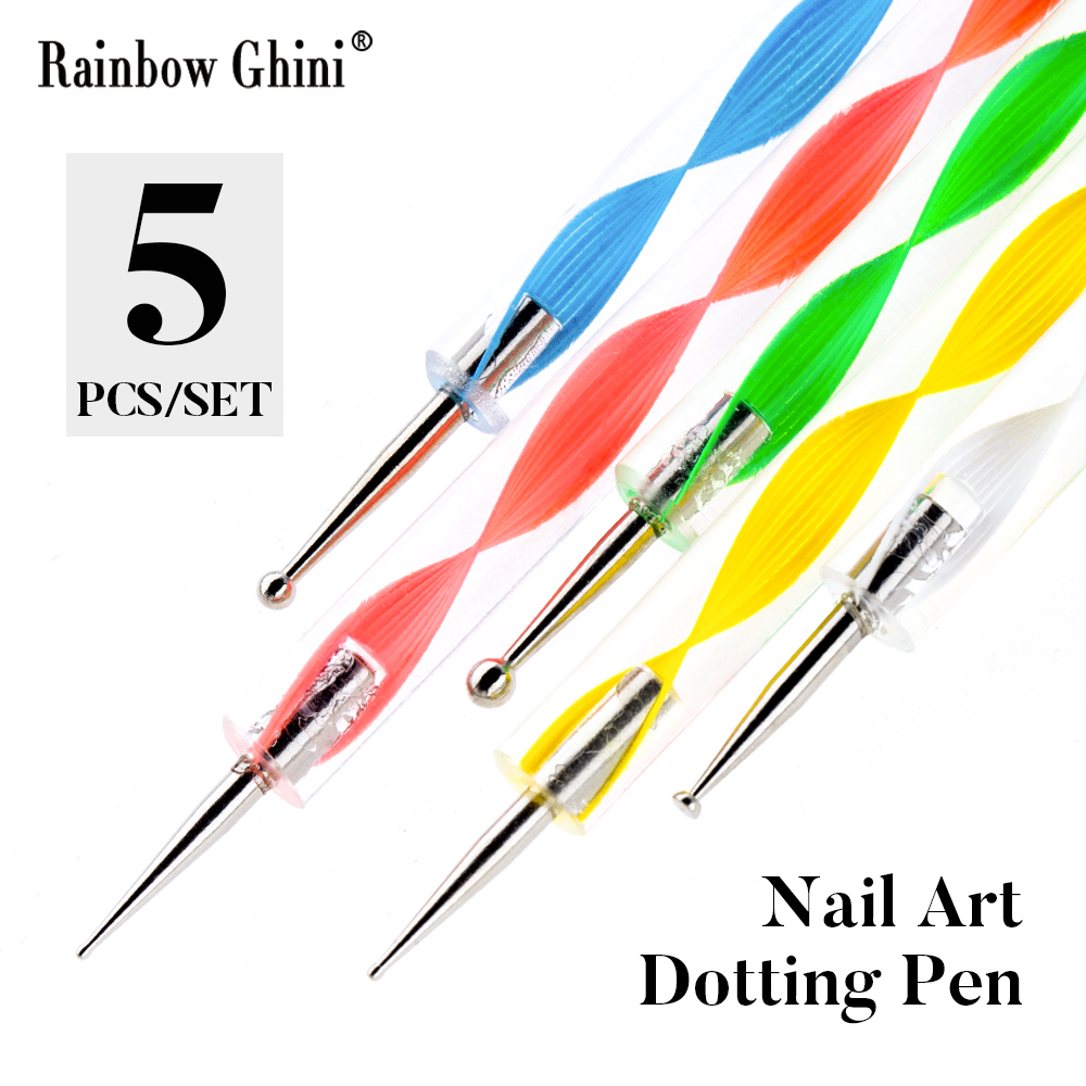 Rainbow Ghini 5pcs/set Round D - огляд і ціна Nail Art Rainbow