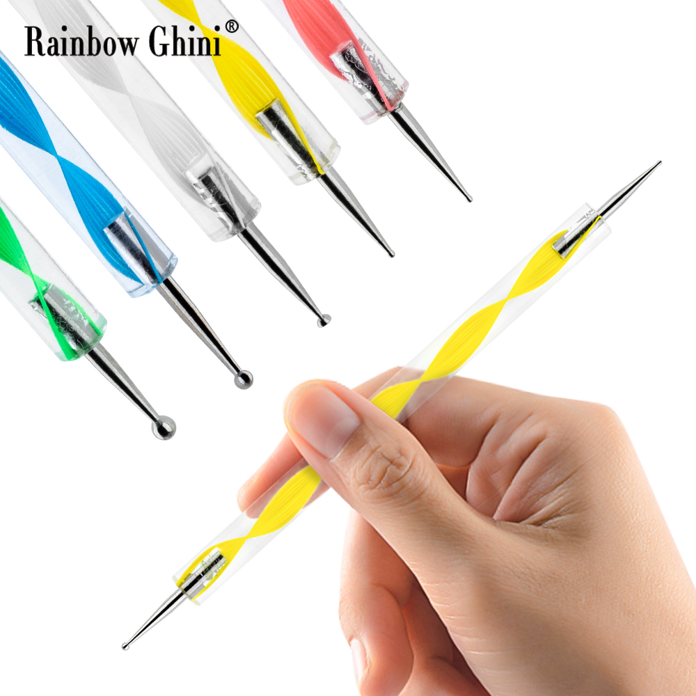 Rainbow Ghini 5pcs/set Round D - огляд і ціна Nail Art Rainbow
