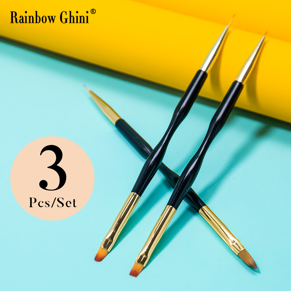 Rainbow Ghini 3Pcs/Set Dual He - огляд і ціна Nail Art Rainbow