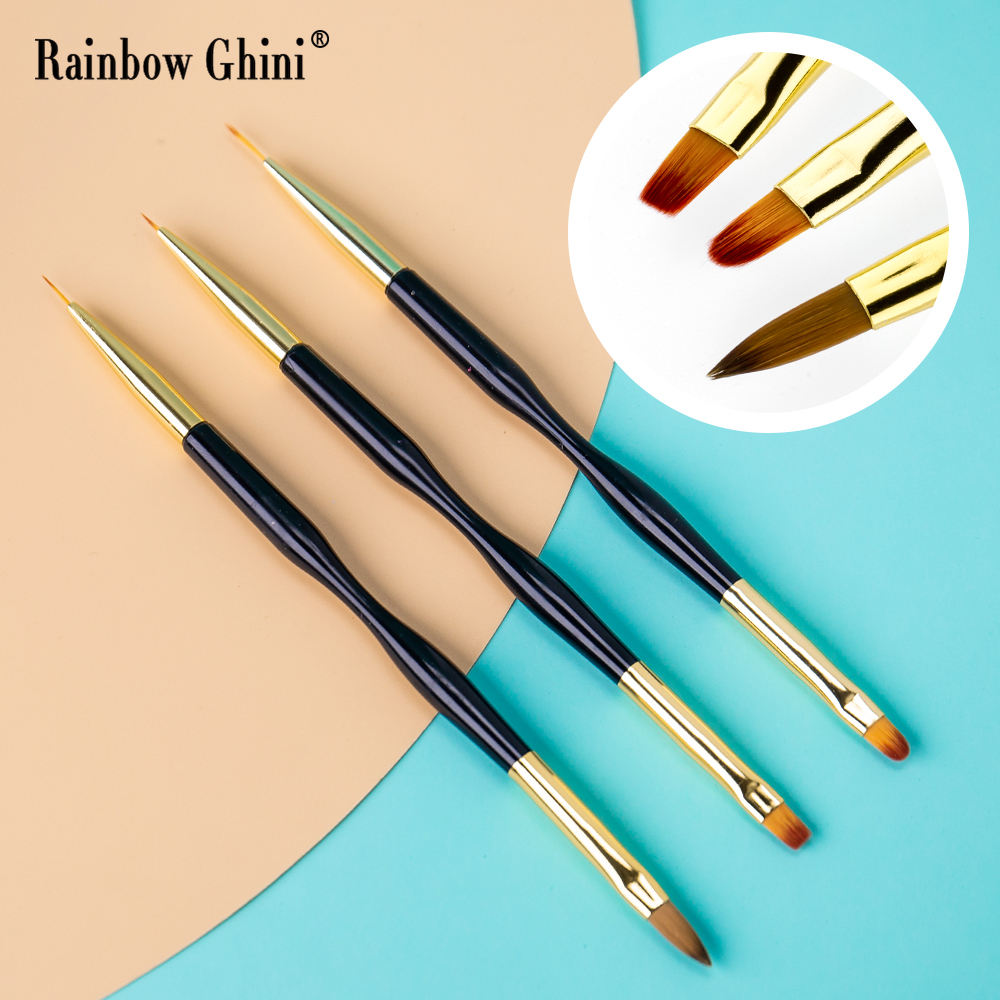 Rainbow Ghini 3Pcs/Set Dual He - огляд і ціна Nail Art Rainbow
