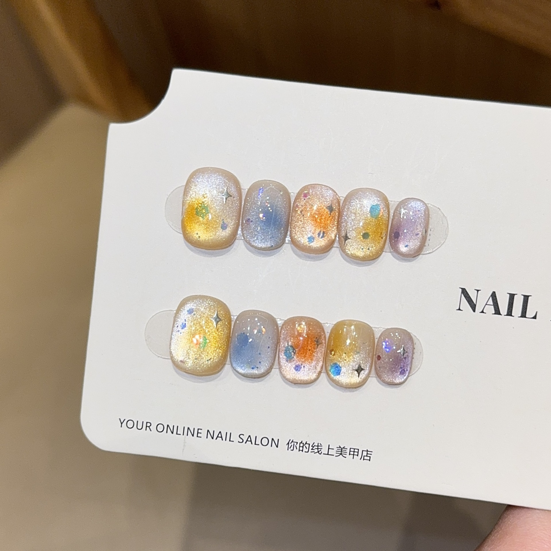 10PCS Colorful Short Square Ro - огляд і ціна Nail Art Glossy