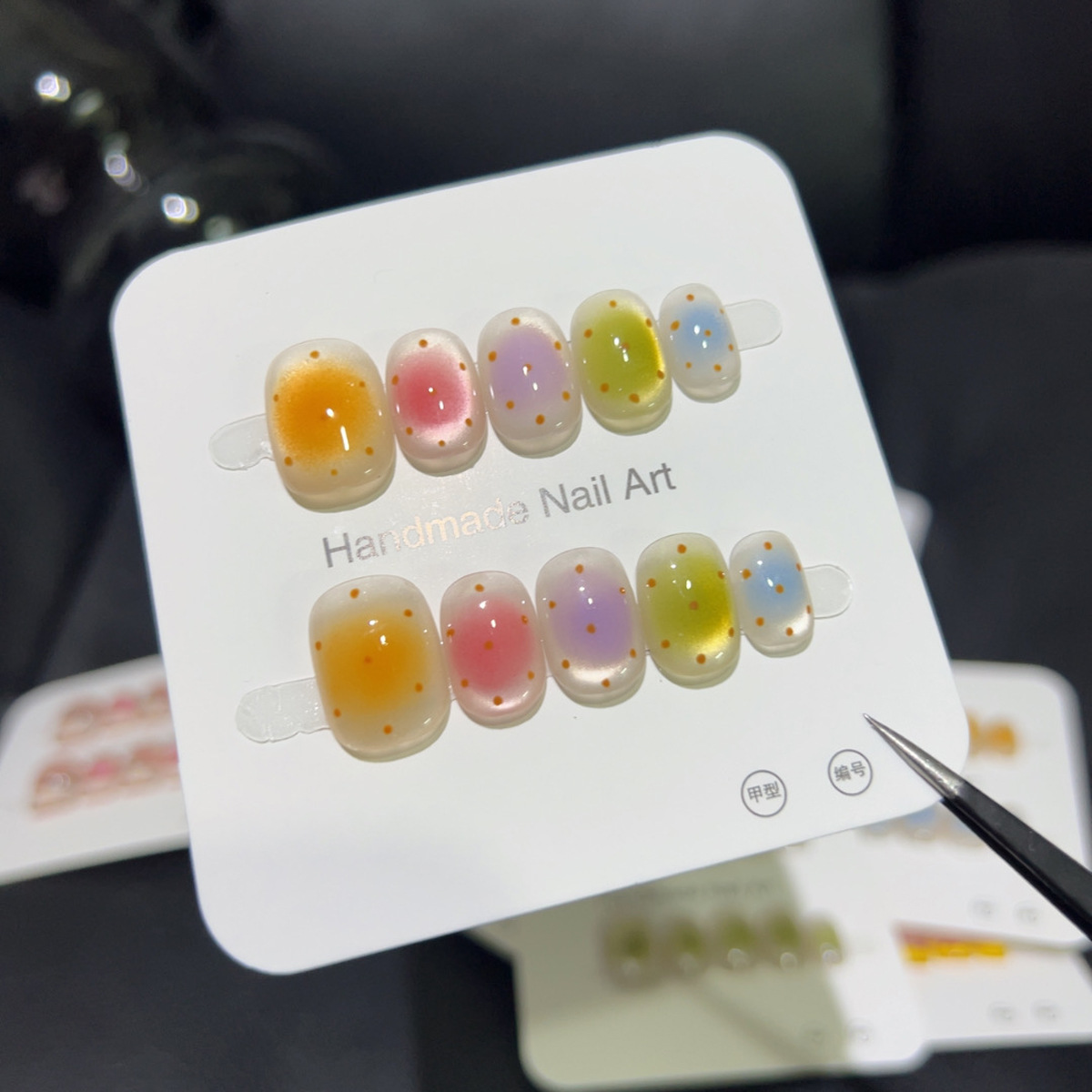 10PCS Colorful Short Square Ro - огляд і ціна Nail Art Glossy