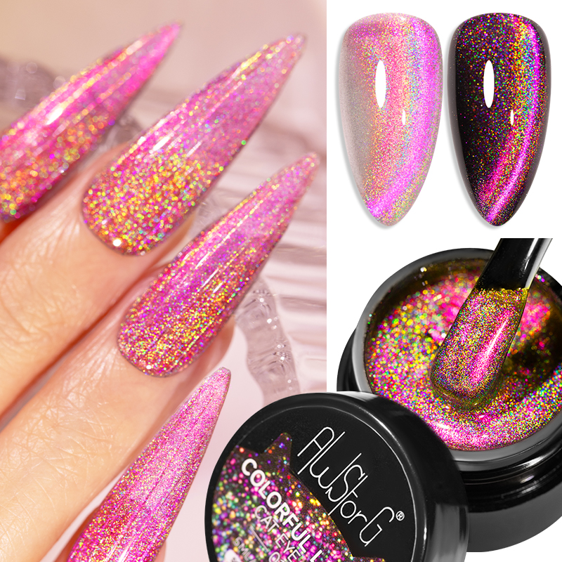 AWStorG 5ML Colorful Laser Cat - огляд і ціна Nail Art Rainbow