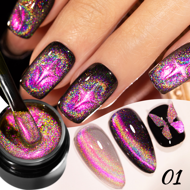 AWStorG 5ML Colorful Laser Cat - огляд і ціна Nail Art Rainbow