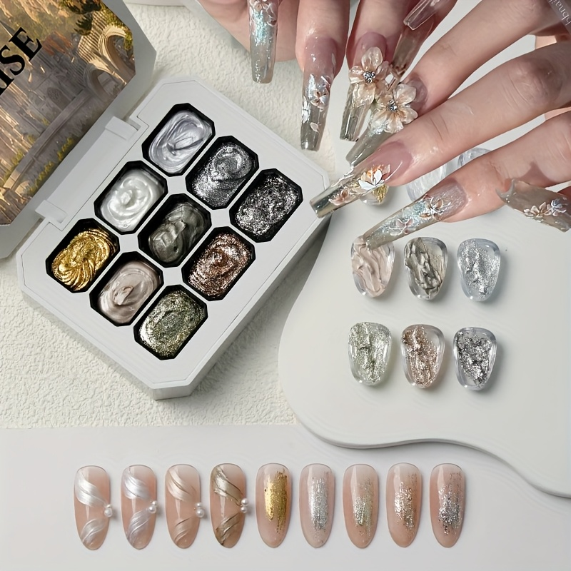 Maillard 9-Size Solid Nail Pol - огляд і ціна Nail Art Glossy