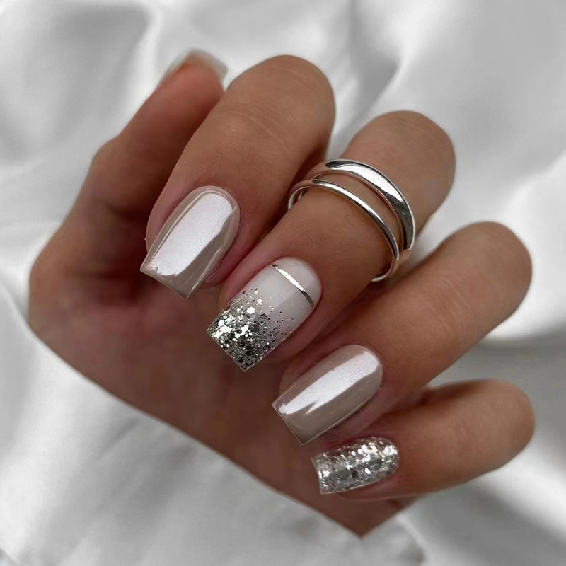 Short Square fake nails for wo - огляд і ціна Nail Art Glossy