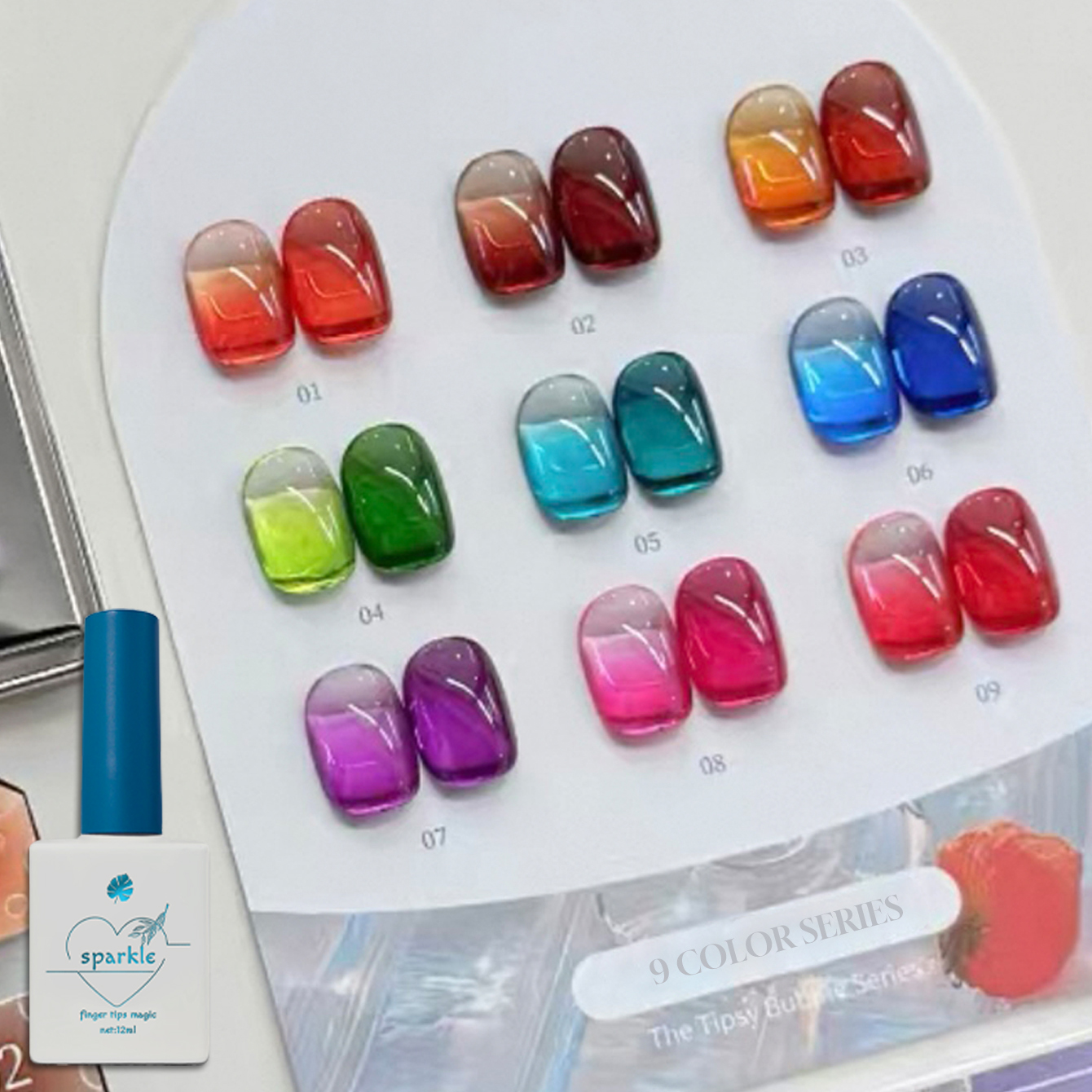 12ml Transparent Jelly Gel Pol - огляд і ціна Nail Art Rainbow