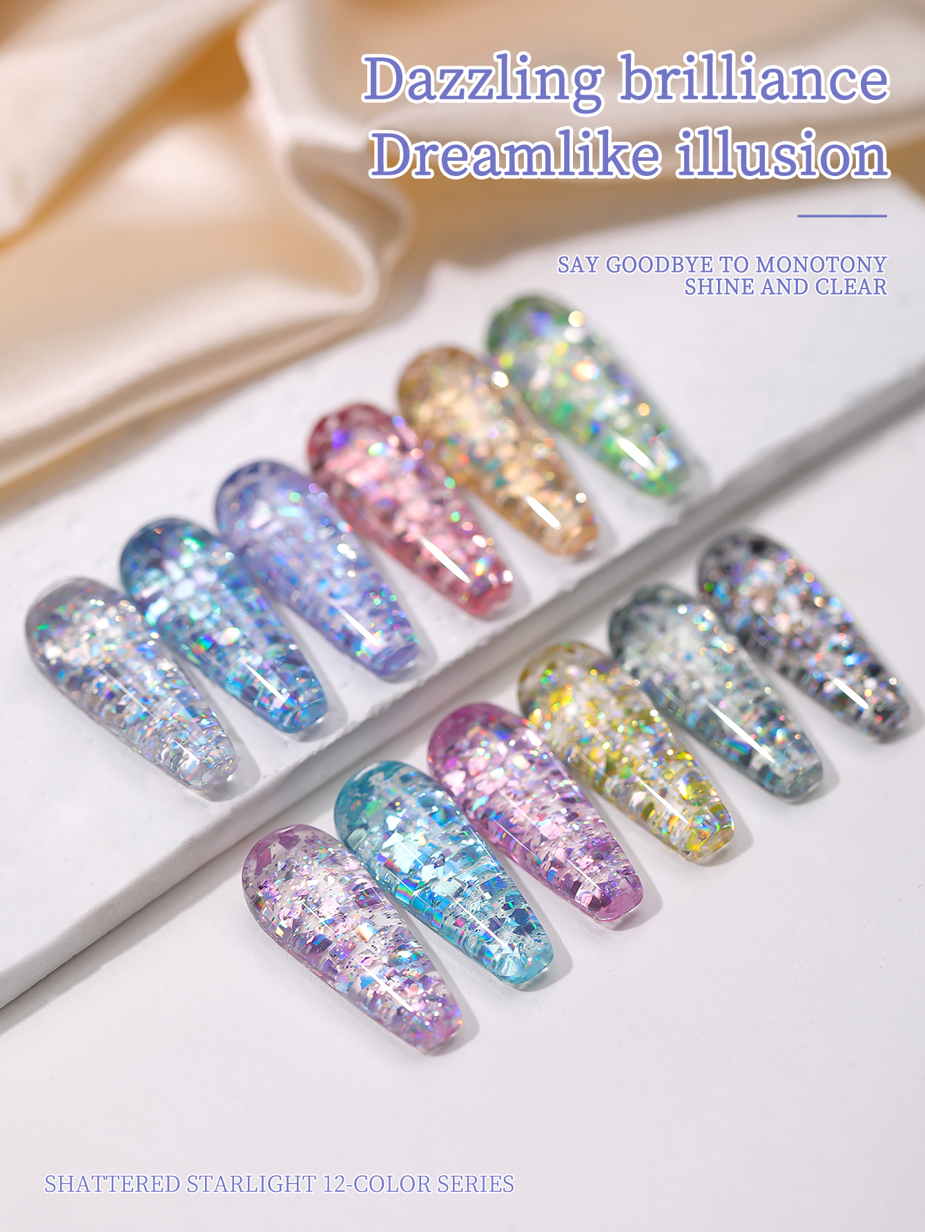 2025 new popular 12-color glit - огляд і ціна Nail Art Glossy