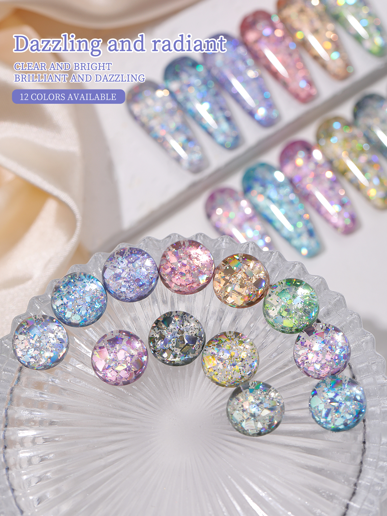 2025 new popular 12-color glit - огляд і ціна Nail Art Glossy