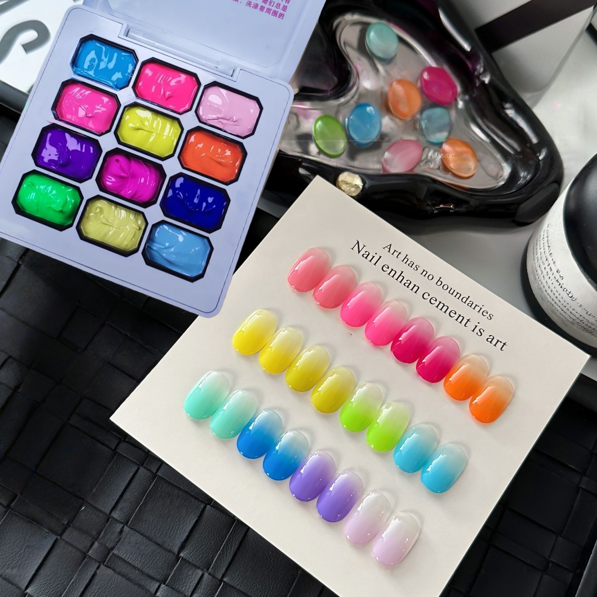 12 Color Rainbow Solid Nail Po - огляд і ціна Nail Art Rainbow
