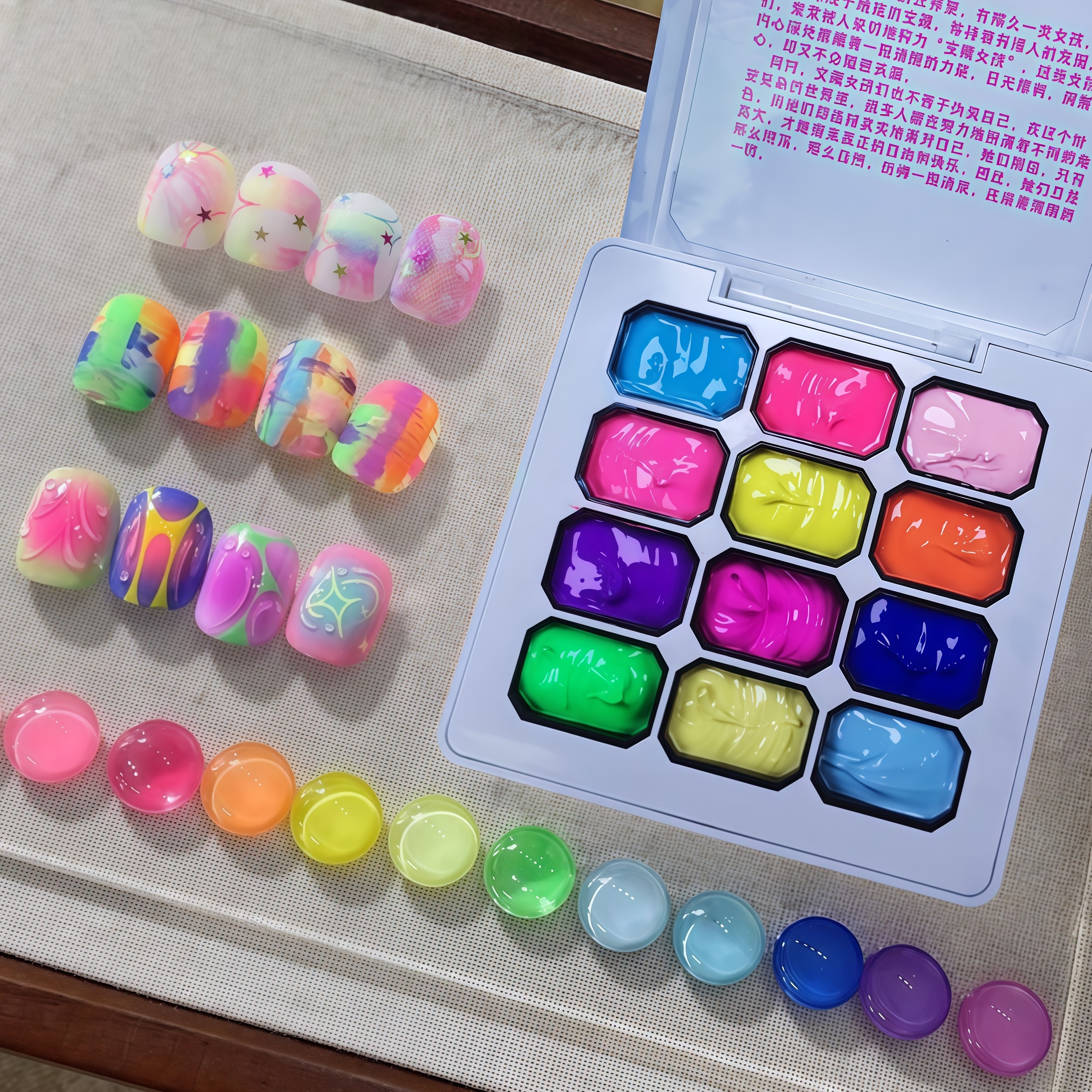 12 Color Rainbow Solid Nail Po - огляд і ціна Nail Art Rainbow