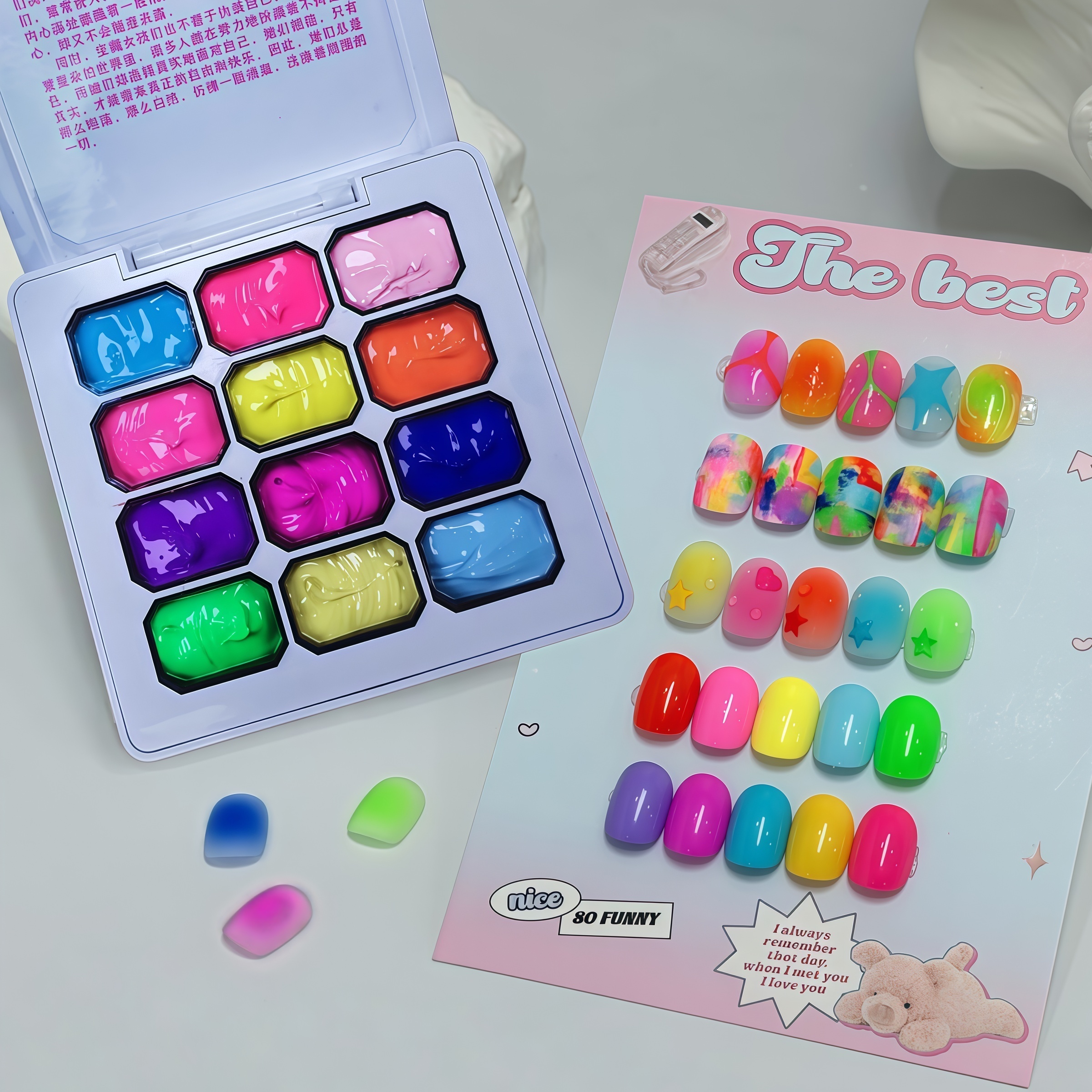 12 Color Rainbow Solid Nail Po - огляд і ціна Nail Art Rainbow