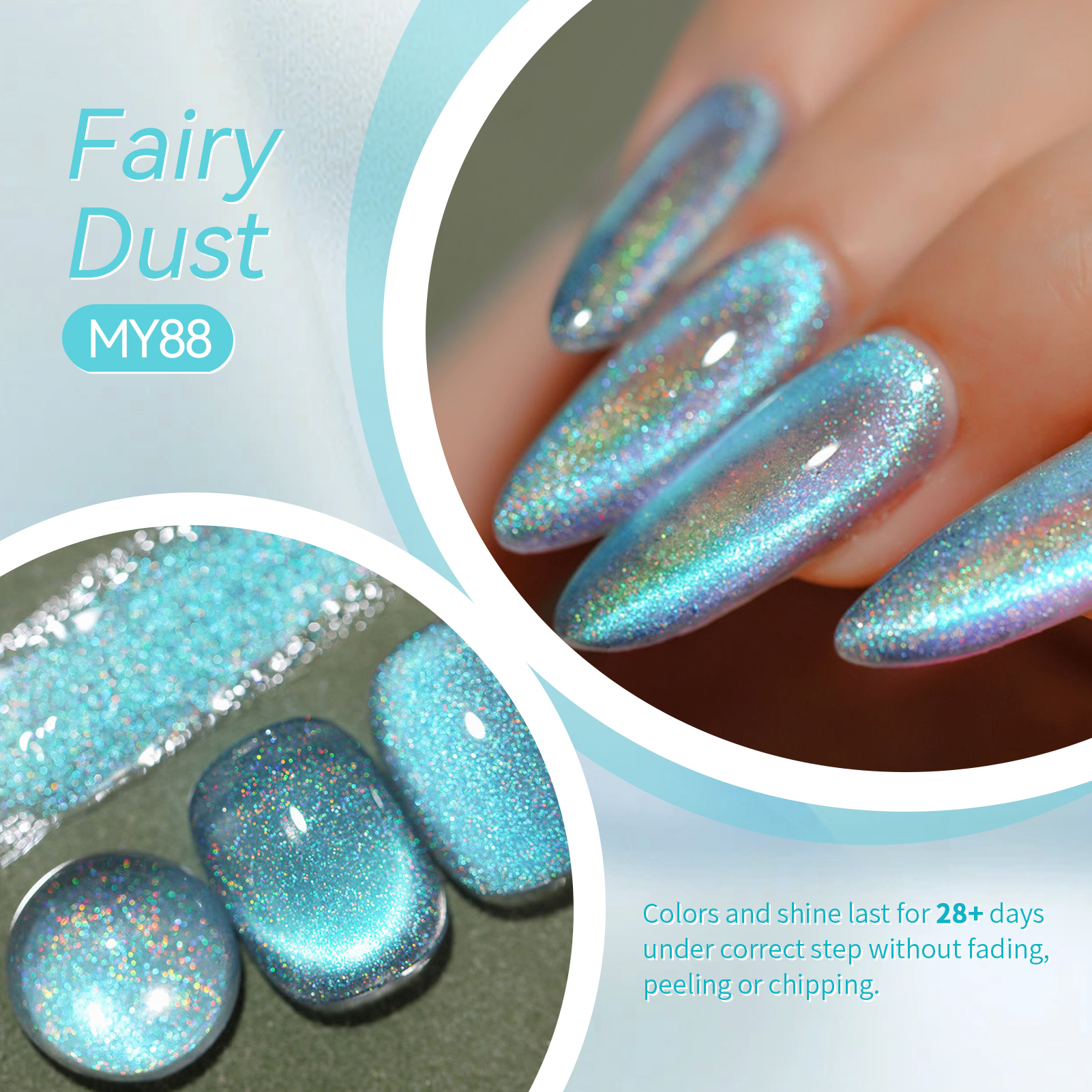 BORN PRETTY 10ml Ice Blue Red  - огляд і ціна Nail Art Rainbow