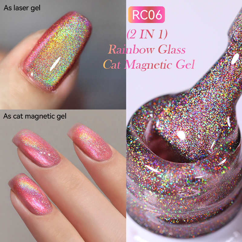 LILYCUTE 7ML Rainbow Red Glass - огляд і ціна Nail Art Rainbow