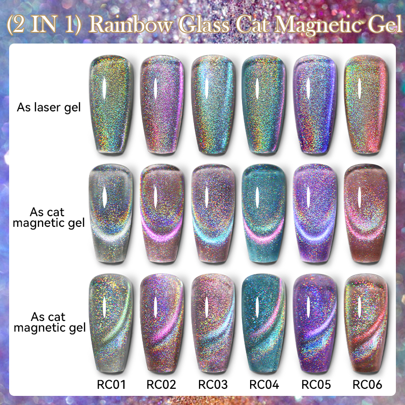 LILYCUTE 7ML Rainbow Red Glass - огляд і ціна Nail Art Rainbow