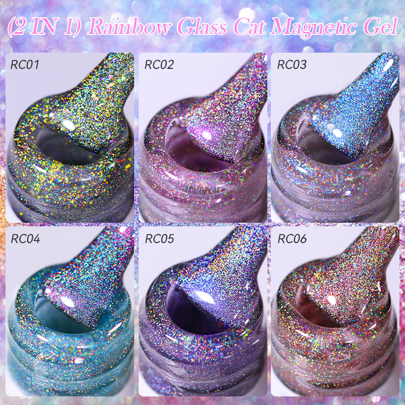 LILYCUTE 7ML Rainbow Red Glass - огляд і ціна Nail Art Rainbow