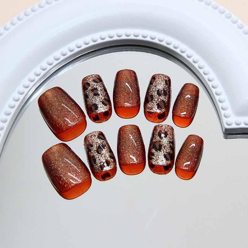 10Pcs Women High-end Caramel C - огляд і ціна Nail Art Glossy