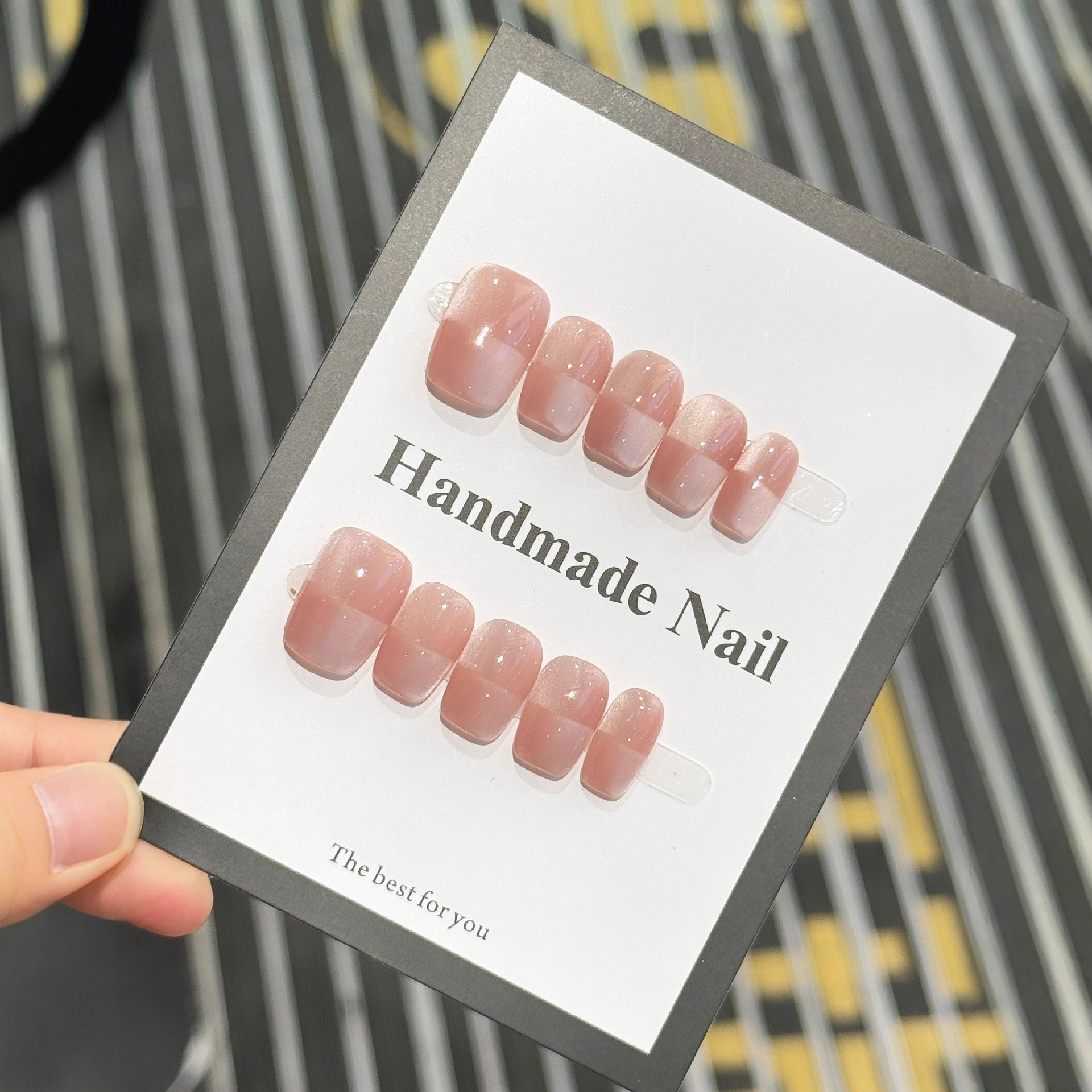 10pcs Aurora Chrome Press on N - огляд і ціна Nail Art Glossy