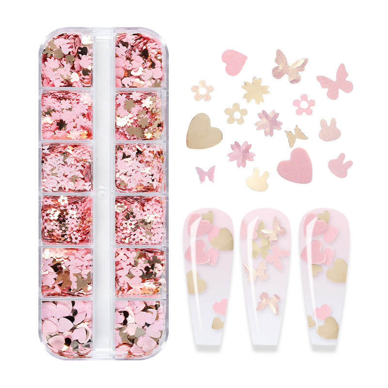 Mix Color Fluorescent Butterfl - огляд і ціна Nail Art Glossy