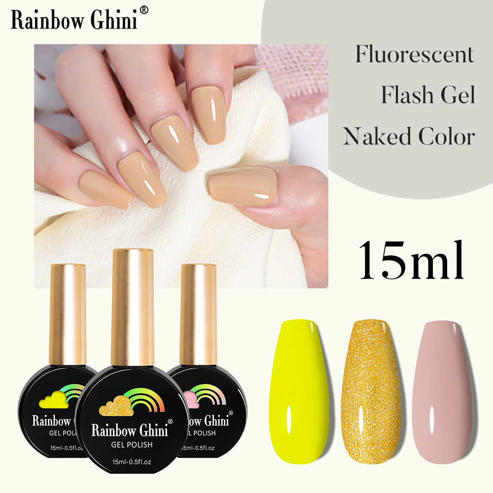 RG 15ml HEMA TPO FREE Glitter  - огляд і ціна Nail Art Rainbow